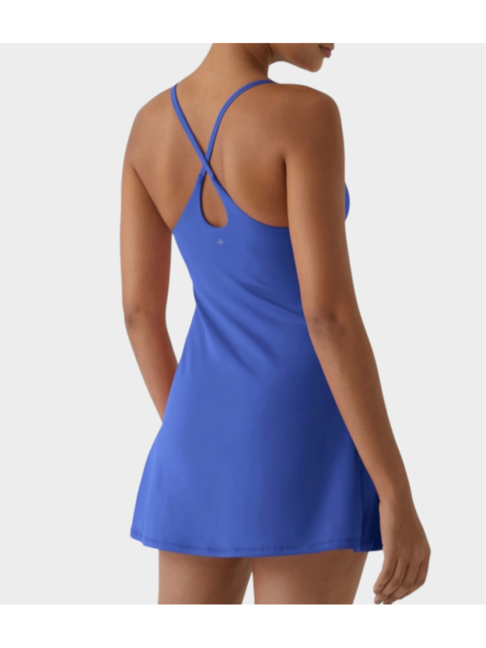 Size M Halara Plush Backless Active Easy Peezy Edition Lotus Blue